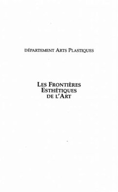LES FRONTIERES ESTHETIQUES DE L'ART (eBook, PDF)