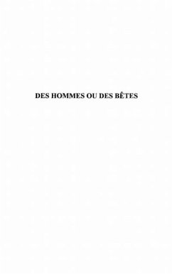 Des hommes ou des betes? (eBook, PDF) Cover Des hommes ou des betes? (eBook, PDF)