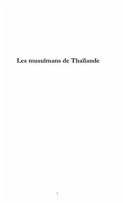 LES MUSULMANS DE THA??LANDE (eBook, PDF)
