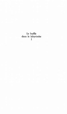 Le buffle dans le labyrinthe (eBook, PDF)