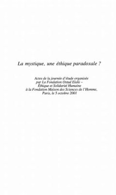 Cover LA MYSTIQUE, UNE ETHIQUE PARADOXALE ? (eBook, PDF)