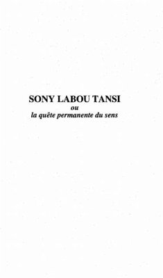 Sony Labou Tansi ou La quete permanente du sens (eBook, PDF)