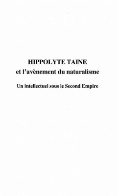 Cover HIPPOLYTE TAINE ET L'AVENEMENTDU NATURALISME (eBook, PDF)