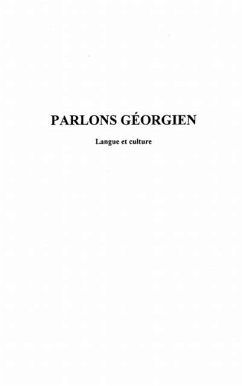 Cover Parlons georgien (eBook, PDF)