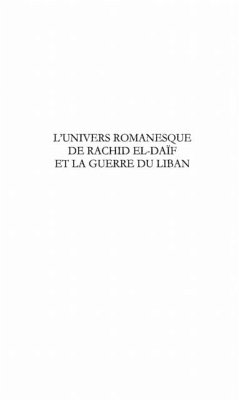 Univers romanesque de rachid el-daif et (eBook, PDF)