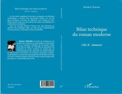 Cover BILAN TECHNIQUE DU ROMAN MODERE - (Vol. II - Annexes) (eBook, PDF)