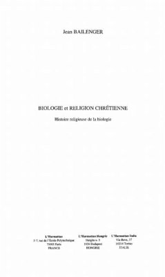 Cover Biologie et religion chretienne (eBook, PDF)