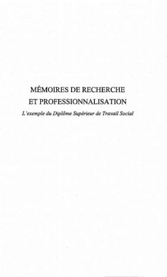 Memoires de recherche et professionnalisation (eBook, PDF)