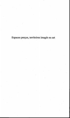 Cover Espaces percus, territoires images en art (eBook, PDF)