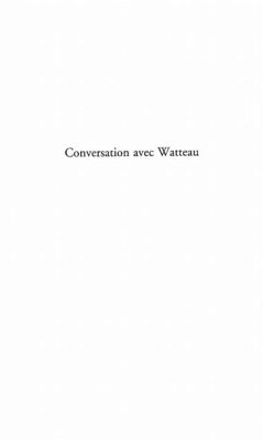 Cover Conversation avec Watteau (eBook, PDF)