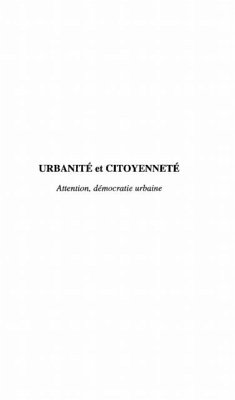 Cover Urbanite et Citoyennete (eBook, PDF)