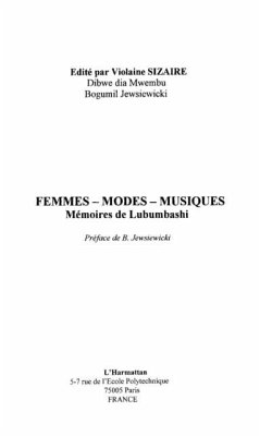 Femmes-mode-musique. memoires de lubumbashi (eBook, PDF)