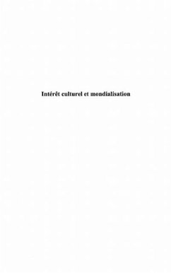 Cover Interet culturel et mondialisation t. 2 (eBook, PDF)