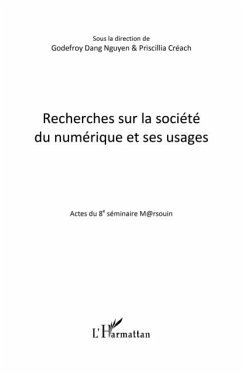 Recherches sur la societe du numerique et ses usages (eBook, PDF)
