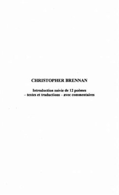 Christopher brennan (eBook, PDF)