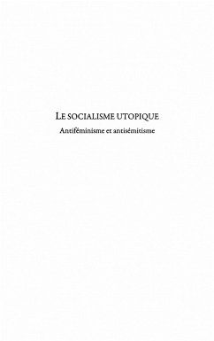 Cover Le socialisme utopique - antifeminisme et antisemitisme (eBook, ePUB)
