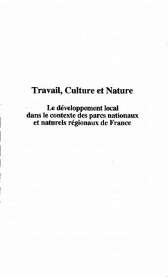 TRAVAIL, CULTURE ET NATURE (eBook, PDF)