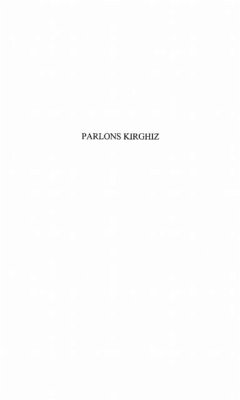 Parlons kirghiz (eBook, PDF) - Dor Remy