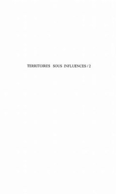 Cover TERRITOIRES SOUS INFLUENCE (eBook, PDF)
