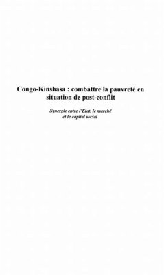 CONGO-KINSHASA : Combattre la pauvrete en situation de post- (eBook, PDF)