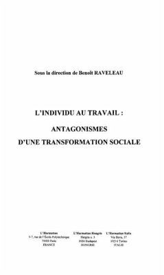 Cover Individu au travail l' (eBook, PDF)