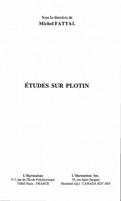 ETUDES SUR PLOTIN (eBook, PDF)