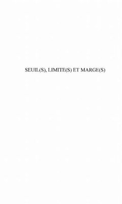 Cover SEUIL(S) LIMITE(S) ET MARGE(S) (eBook, PDF)