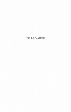 De la valeur (eBook, PDF)