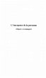 Emergence de la personne: eduquer... - Bild 1