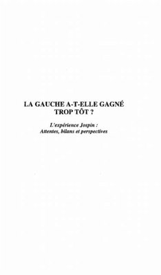 LA GAUCHE A-T-ELLE GAGNE TROP T?&quote;T ? (eBook, PDF)
