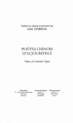 Poetes chinois d'aujourd'hui (eBook, PDF)