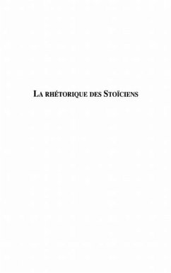 Rhetorique des stoiciens la (eBook, PDF)