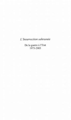 L'insurrection Sahraouie (eBook, PDF)