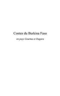 Contes du burkina faso en paysgourma et (eBook, PDF)