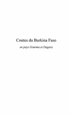 Cover Contes du burkina faso en paysgourma et (eBook, PDF)
