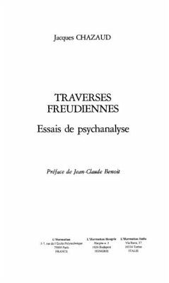 Cover Traverses freudiennes (eBook, PDF)