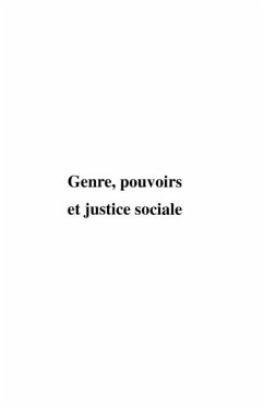 Cover Genre, pouvoirs et justice sociale (eBook, PDF)