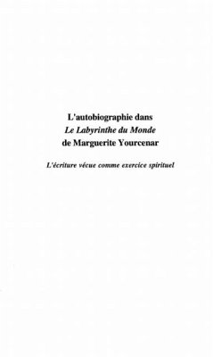 Autobiographie dans labyrinthemonde de (eBook, PDF)