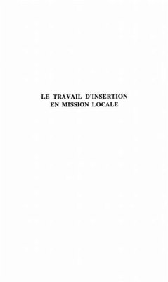 LE TRAVAIL D'INSERTION EN MISSION LOCALE (eBook, PDF)