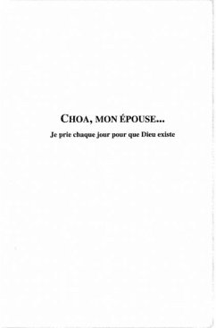 Choa mon epouse (eBook, PDF)