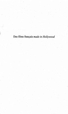 Films francais made in hollywood: les v (eBook, PDF)