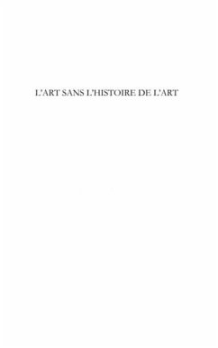 Cover L'Art sans l'histoire de l'art (eBook, PDF)