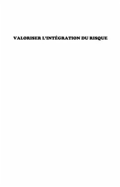 Cover Valoriser l'integration du rique (eBook, PDF)