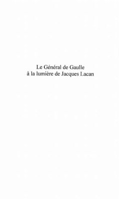 LE GENERAL DE GAULLE A LA LUMIERE DE JACQUES LACAN (eBook, PDF)