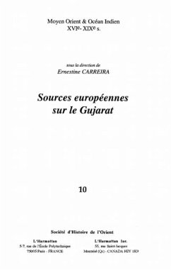 Cover SOURCES EUROPEENNES SUR LE GUJARAT (eBook, PDF)