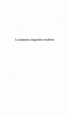 La chanson congolaise moderne (eBook, PDF)