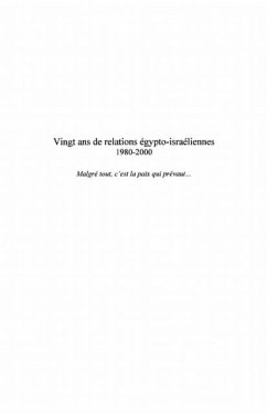 Vingt ans de relations egypto-israelienn (eBook, PDF)