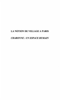 Cover Notion de village a paris. charonne: esp (eBook, PDF)