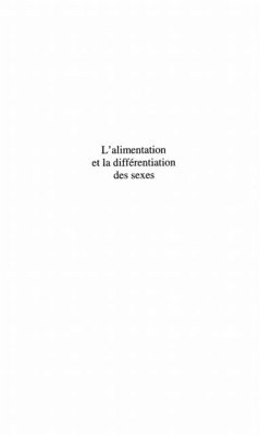 Alimentation et la differenciation des s (eBook, PDF)