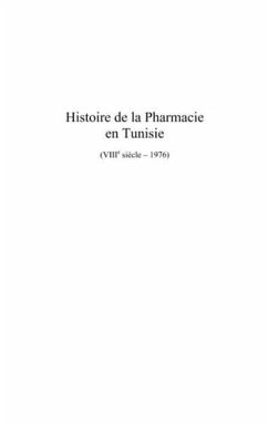Histoire de la pharmacie en tunisie (eBook, PDF)
